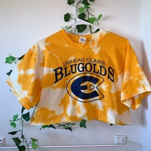 UW Eau Claire Blugolds cropped tee